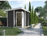 weka Holz-Gartenhaus Angolo A Flachdach Anthrazit 209 x 205 cm