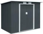 Hattoro P100 Metall Ger&auml;tehaus Ger&auml;teschuppen Mit Bodenrahmen 3,6 m&sup3; Pultdach