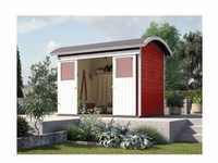 Weka Holz-Gartenhaus Tonnendach Lasiert 295 cm x 241 cm