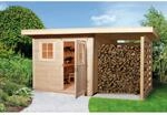 Weka Holz-Gartenhaus 170 A Gr. 1 Holzlagerplatz Flachdach Unbehandelt