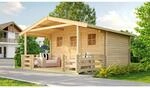 Weka Holz-Gartenhaus Satteldach Unbehandelt 510 cm
