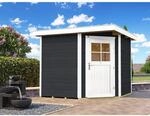 weka Holz-Gartenhaus Angolo B Flachdach Anthrazit 239 x 235 cm