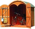 Promadino Ger&auml;teschrank Roma Max 2t&uuml;rig Kiefernholz (BxTxH) 195 x 148 x 211 cm