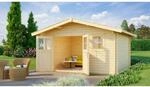 Weka Holz-Gartenhaus Verona Satteldach Unbehandelt 380 cm x 450 cm