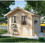 Skan Holz Holz-Gartenhaus Porto 2 Natur 250 cm x 250 cm