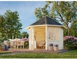 Palmako Holz-Pavillon Veronica 2 Natur unbehandelt 289 cm x 289 cm