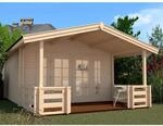 Weka Weekendhaus 137 B Gr.2 380 cm x 580 cm davon 200 cm &uuml;berdachte Terrasse