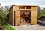 Weka Holz-Gartenhaus Pultdach Lasiert 237 cm