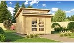 Weka Holz-Gartenhaus Natur Pultdach Unbehandelt 360 cm