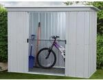 Yardmaster Ger&auml;tehaus-Set Titanium 84PZ+ Silber-Metallic B x T: 224 cm x 104 cm