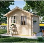 Skan Holz Holz-Gartenhaus Porto 3 Natur 250 cm x 300 cm