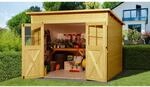 Weka Holz-Gartenhaus Pultdach Lasiert 237 cm