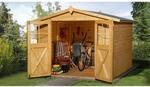 Weka Holz-Gartenhaus Parma Satteldach Lasiert 254 cm x 217 cm