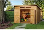 Weka Holz-Gartenhaus Pultdach Lasiert 293 cm