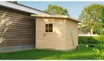 Weka Holz-Gartenhaus Pultdach Unbehandelt 241 cm x 246 cm