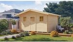 Weka Holz-Gartenhaus Satteldach Unbehandelt 370 cm