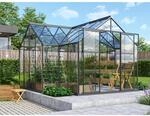 Vitavia Gew&auml;chshaus Sirius ESG 3 mm Schwarz 13 m&sup2; inkl. Fundament