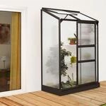 Anlehn-Gew&auml;chshaus Ida 900 HKP 4 mm Schwarz