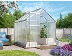 Vitavia Gew&auml;chshaus Apollo 3800 Alu blank 3,8 m&sup2; inkl. Fundament