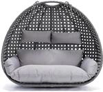 Home Deluxe H&auml;ngesessel-Korb Twin ohne Gestell inkl. Sitzkissen Grau