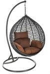 Home Deluxe H&auml;ngesessel Cielo Polyrattan Grau