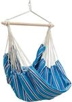 AMANKA H&auml;ngesessel bis 150 kg Belastbar 185 x 130 cm Blaue Streifen