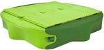BIG Sandkasten Sandy mit Hard-Cover mit bespielbarer Abdeckung 138 x 138 cm