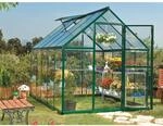 Palram Canopia Hybrid 3.1 x 1.9 Gew&auml;chshaus Gr&uuml;n klare Seitenw&auml;nde