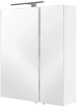 Posseik Spiegelschrank Wei&szlig; 60 cm mit Softclose T&uuml;ren