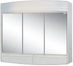 Sieper Spiegelschrank Topas ECO 60 cm x 53 cm Wei&szlig; Hochglanz