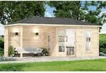 Alpholz 5-Eck Gartenhaus Liwa Walmdach Unbehandelt 575 cm x 274 cm