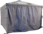 Palram - Canopia Vorhangset f&uuml;r 3 - 4m Pavillons Anthrazit
