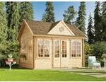 Alpholz Gartenhaus Clockhouse-44 Satteldach Unbehandelt 420 cm x 320 cm