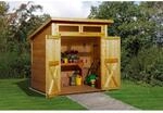 Weka Holz-Gartenhaus Pultdach Lasiert 237 cm