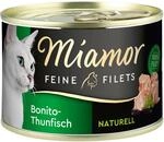 Miamor Katzen-Nassfutter Feine Filets Natur Bonito-Thunfisch 156 g