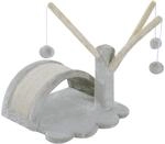 PawHut Kratzbaum Sisal mit Pl&uuml;sch Bezogen 38x38x40 cm