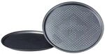 Relaxdays Pizzablech Eisen Perforiert Antihaftbeschichtet 2er Pack 32 cm x 32 cm
