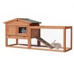 Wiltec Xxl Hasenstall 1560X520X680Mm Freilaufgehege Hasenk&auml;fig Kleintierstall