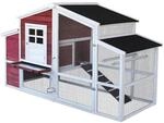 Wiltec H&uuml;hnerstall 2010X813X1165Mm Freilauf Fichtenholz H&uuml;hnerhaus Kotwanne Huhn