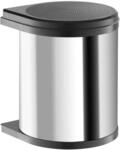 HAILO Abfallsammler M&uuml;lleimer Mono 15L Edelstahl Schwarz 3515031
