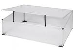 Lex Fr&uuml;hbeet Gew&auml;chshaus Aluminium Fr&uuml;hbeetkasten Pflanzenhaus 100x60x40cm