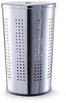 Zeller W&auml;schesammler Edelstahl 58 cm x 35,5 cm x 35,5 cm Silber