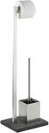 Wenko Stand WC-Garnitur Slate Rock Edelstahl
