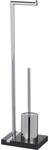 Wenko Stand WC-Garnitur Noble Schwarz