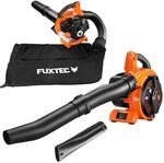 FUXTEC 4in1 Laubsauger FX-LBS126 71M/s mit 255 Km/h Blasgeschwindigkeit und 45 L