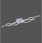 Just Light. LED-Deckenleuchte Wave Stahl 97,5 x 16 cm
