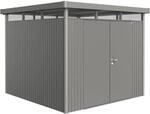 Biohort Metall-Ger&auml;tehaus HighLine Quarzgrau-Metallic 6,6 m&sup2; Doppelt&uuml;r