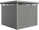 Biohort Metall-Ger&auml;tehaus HighLine Quarzgrau-Metallic 6,6 m&sup2; Einzelt&uuml;r