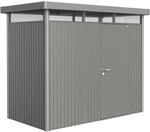 Biohort Metall-Ger&auml;tehaus HighLine Quarzgrau-Metallic 3,5 m&sup2; Einzelt&uuml;r