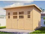 Bertilo Holz-Gartenhaus Felix 293 cm x 245 cm Natur FSC&reg;